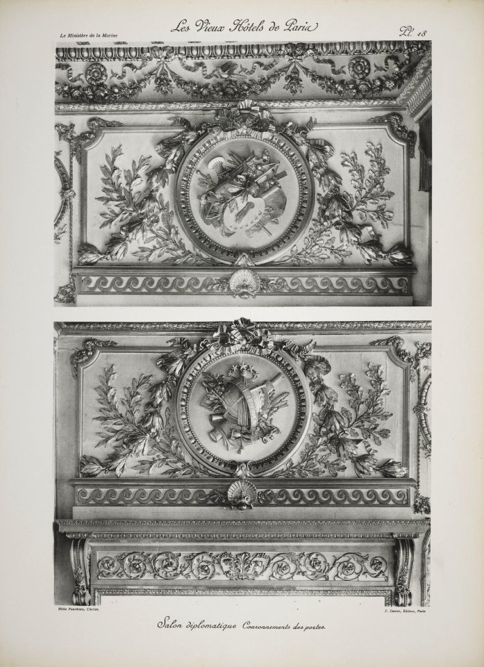 Salon diplomatique. Couronnement des portes (jlpw15 0744)