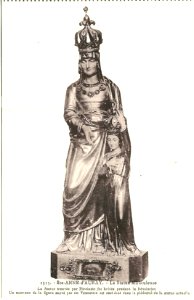 Sainte-Anne-d'Auray-FR-56-vers 1930-la basilique-la statue-2