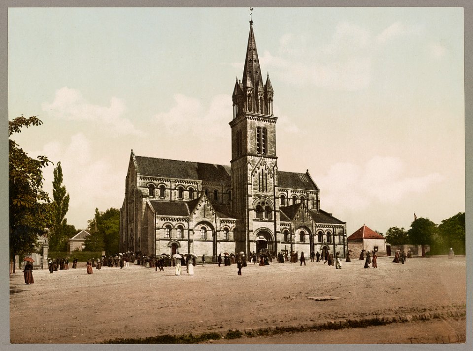 Saint-Lô. Place et Eglise Sainte-Croix LOC ppmsca.52510