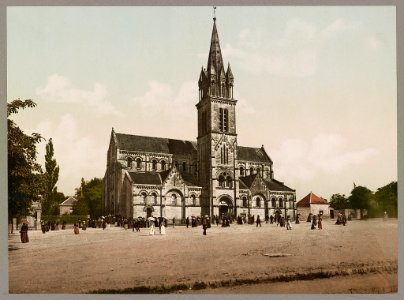 Saint-Lô. Place et Eglise Sainte-Croix LOC ppmsca.52510
