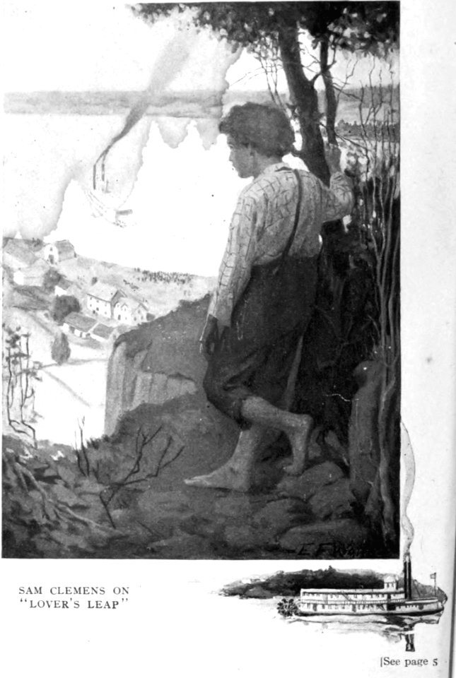 Samuel Clemens on Lover's Leap