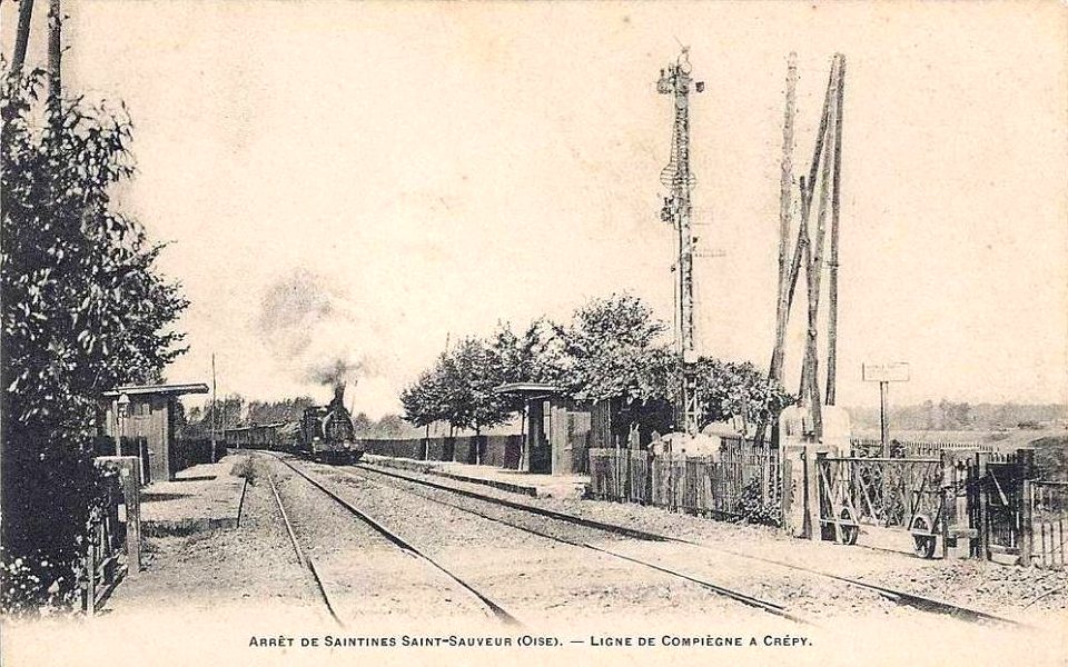 Saintines (60), arrêt de Saintines - St. Sauveur