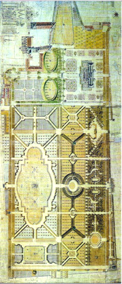 Schloss und Hofgarten Veitshöchheim, Gartenplan von Joh. Anton Oth, 1780