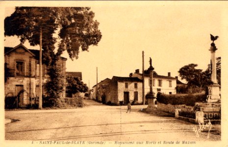 Saint-Paul-de-Blaye - Monument aux morts a