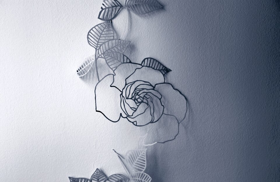 Decoration drawing gray wall