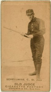 Schellhasse, St. Joseph Team, baseball card portrait LCCN2008675212