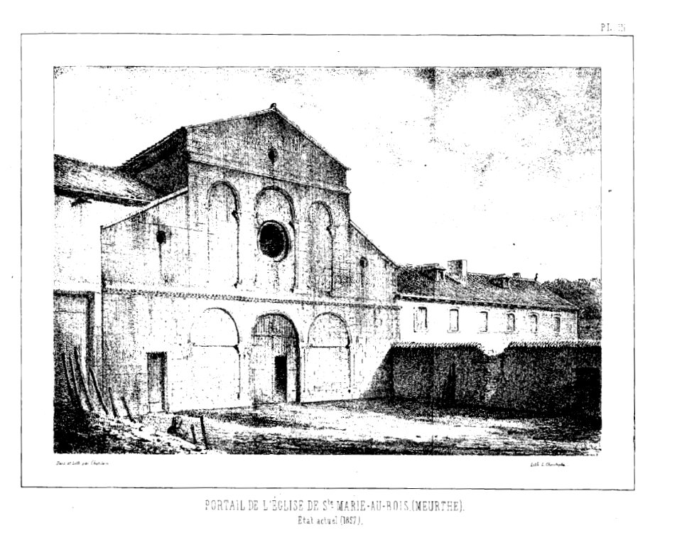 Sainte marie au bois chatelain 1857 facade occidentale