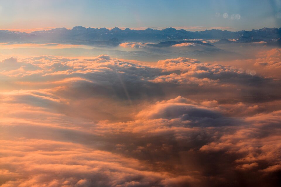 Flying sky sunrise