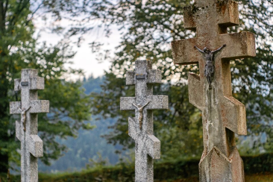 Tombstone graves necropolis