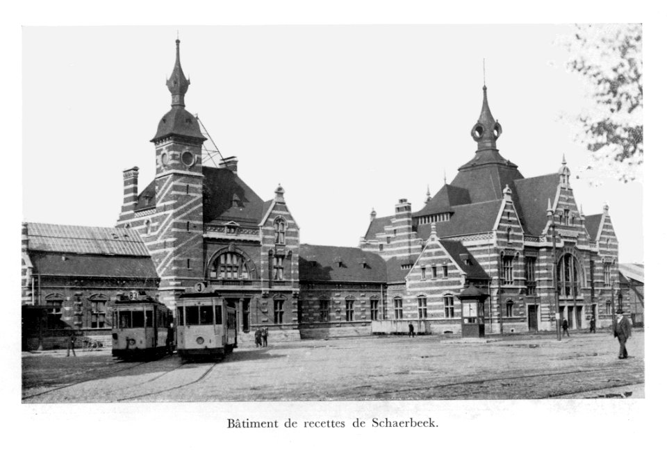 Schaarbeek station forecourt old