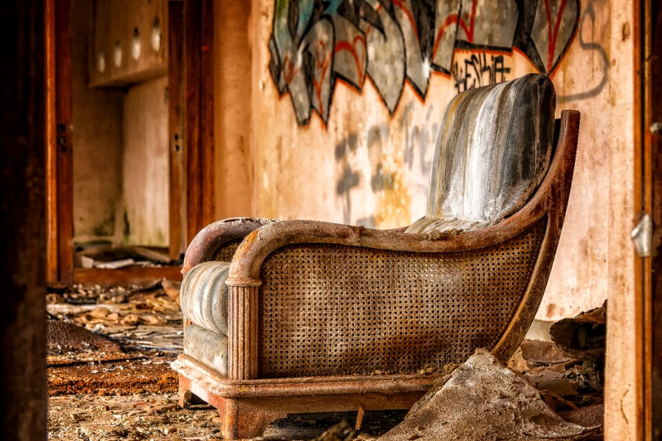 Furniture pieces old seat
