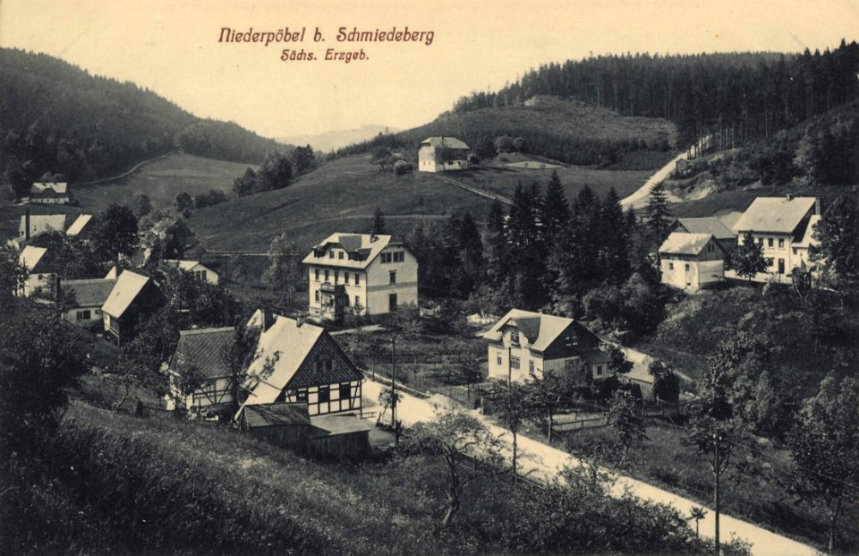 Schmiedeberg (Erzgb.), Sachsen - Stadtansicht (2) (Zeno Ansichtskarten)