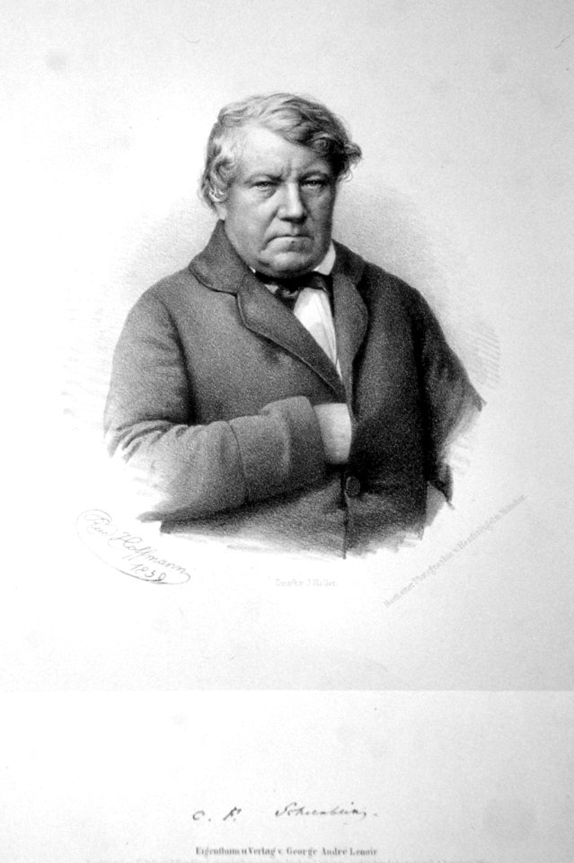 Christian Friedrich Schönbein Litho