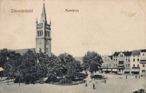 Schneidemühl, Posen - Marktplatz (Zeno Ansichtskarten)