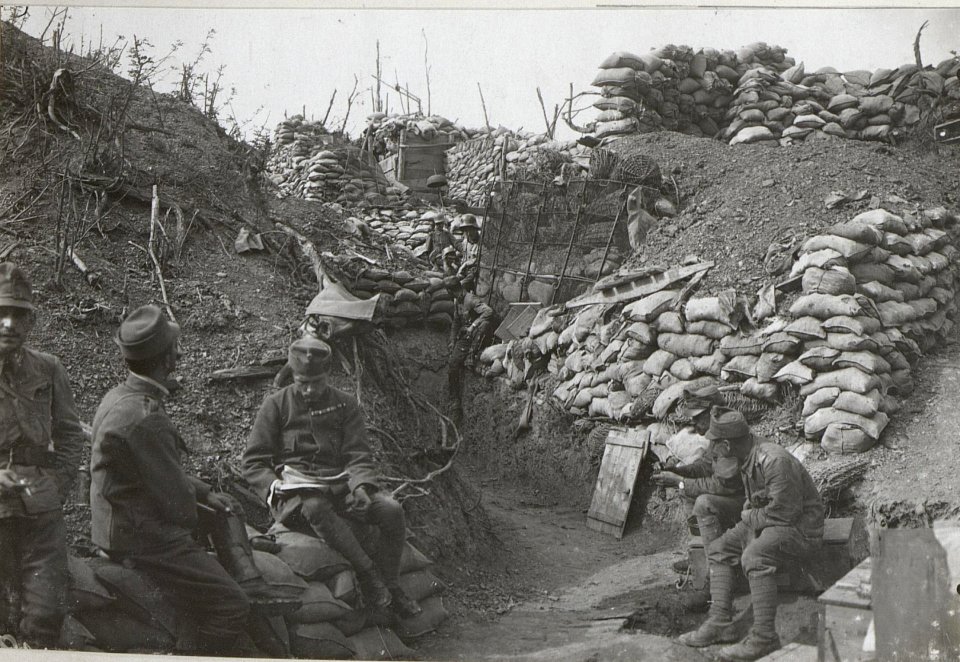 Schützengraben an der Isonzofront. (BildID 15604934)