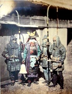 Samurai wearing kusari katabira (chain armor)