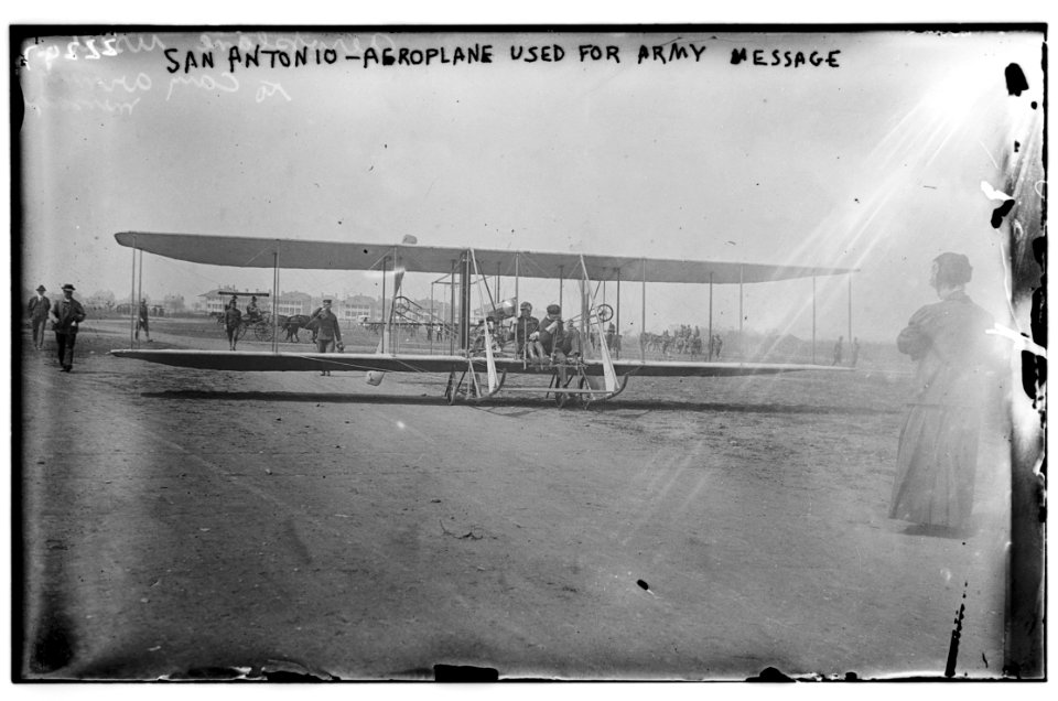 San Antonio Aeroplane used for army messages LCCN2014689413