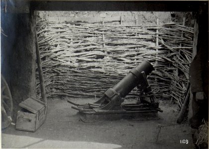 Schwere Minenwerfer, möglicherweise nahe eines Schiessstandes bei Kowel (BildID 15684703)