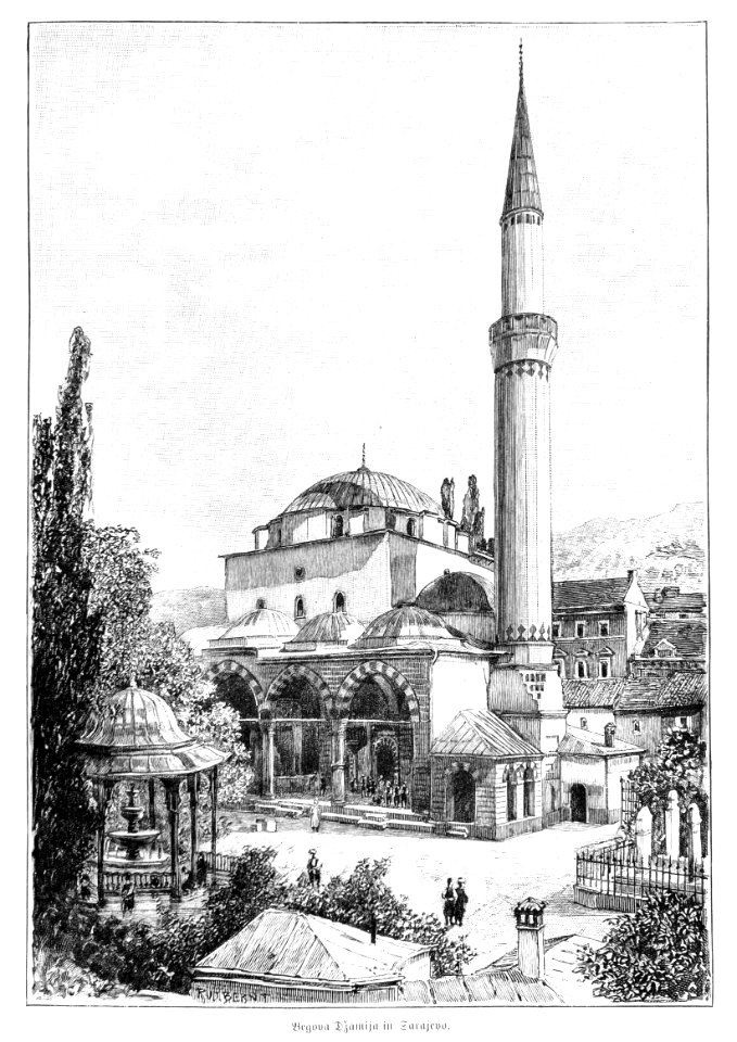 Sarajevo Begova Mosque 1900