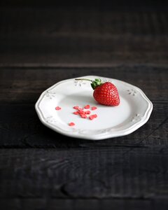 Strawberry plate fruit