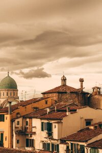 Great synagogue of florence roofs city photo