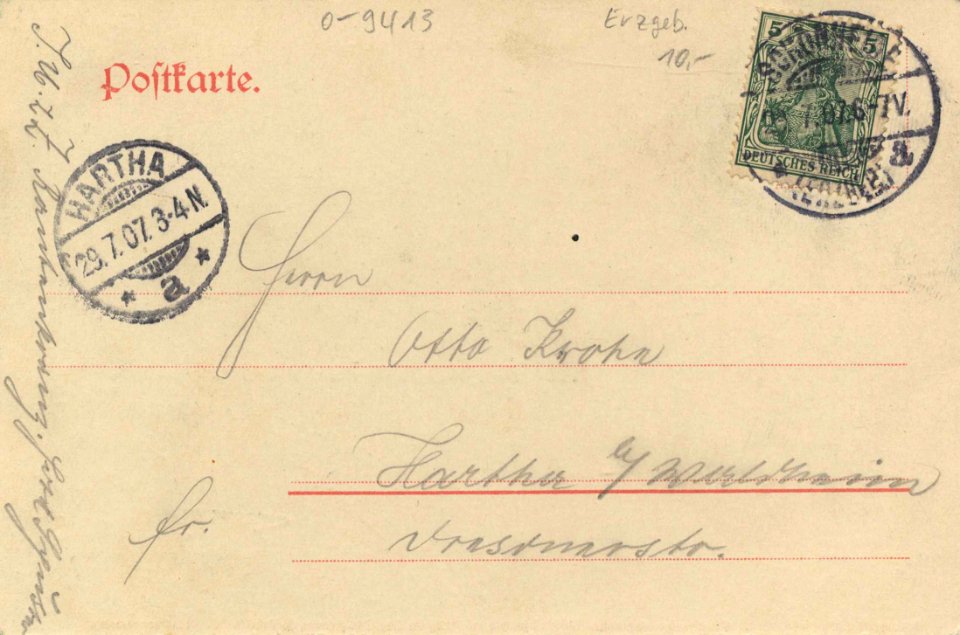 Schönheide, Sachsen - Mittlerer und oberer Teil (back) (Zeno Ansichtskarten)