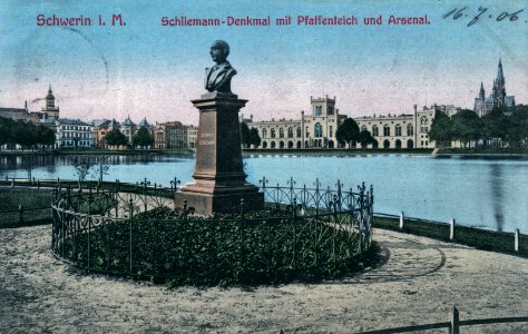 Schwerin Denkmal Heinrich Schliemann (1906)