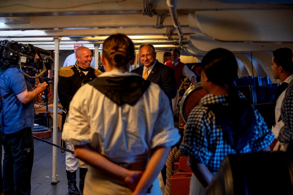 SECNAV Del Toro Visits USS Constitution 211013-N-SR275-1282