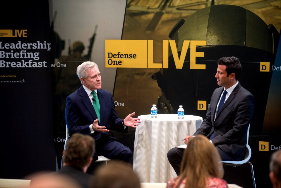 SECNAV is interviewed on Defense One. (17939696041)