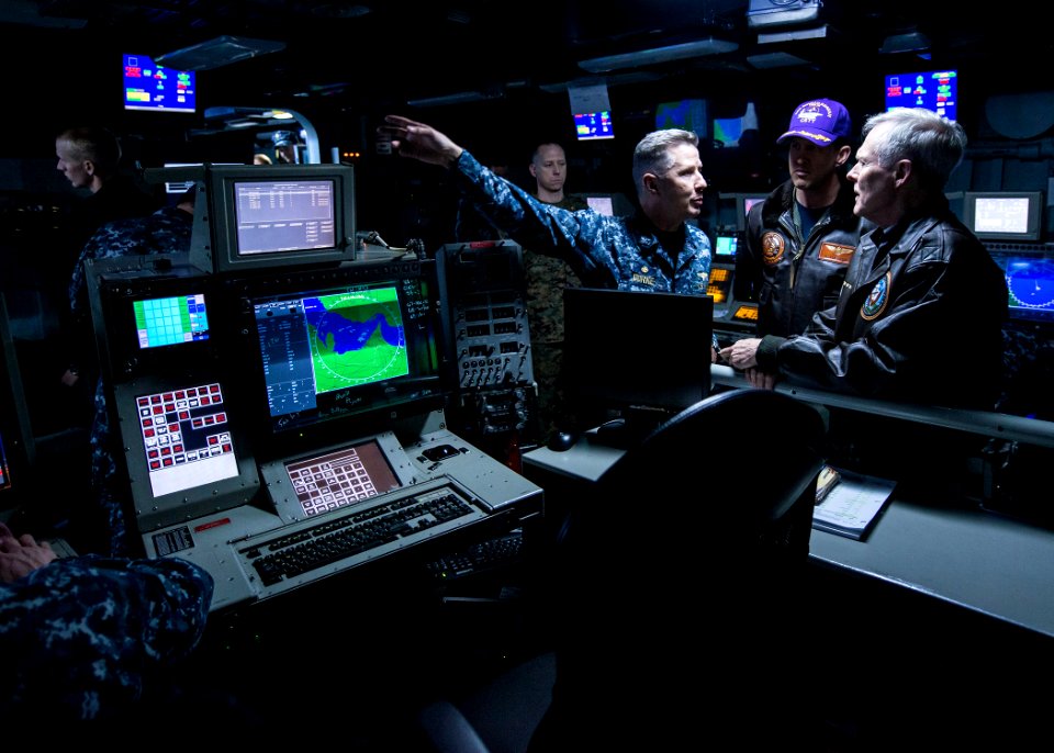 SECNAV tours USS Ronald Reagan. (8455083527)