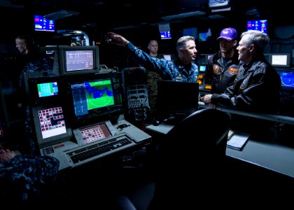 SECNAV tours USS Ronald Reagan. (8455083527)