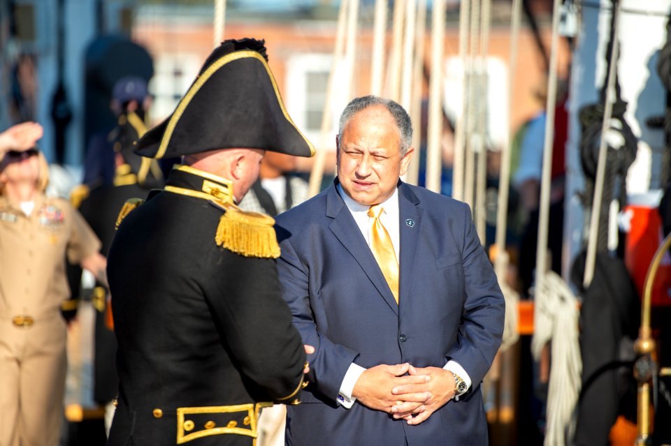 SECNAV Visits USS Constitution 211013-N-CI012-0001