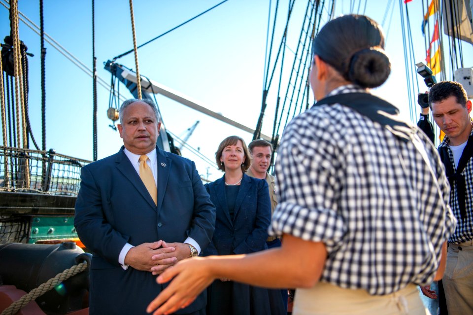 SECNAV Visits USS Constitution 211013-N-CI012-0005