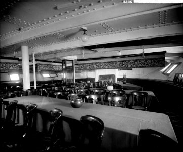 Second Class Dining Saloon on the 'Rome' (1881) RMG G10508
