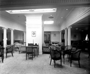 Second Class Drawing Room on the 'Aquitania' (1914) RMG G10899