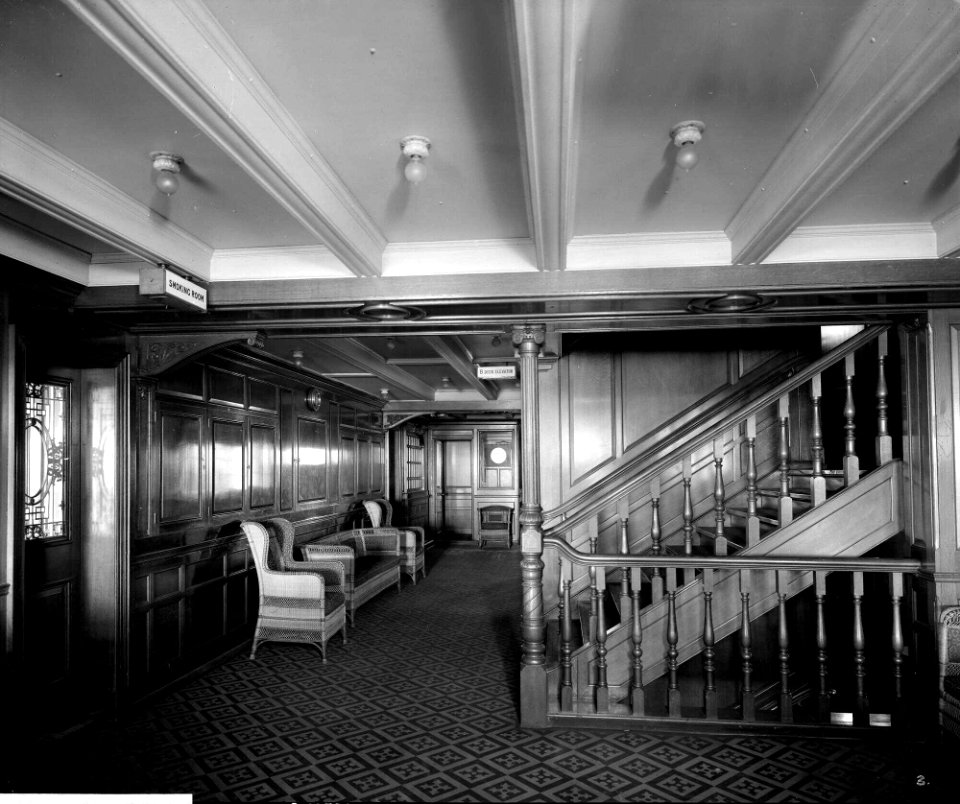Second Class Entrance on the 'Olympic' (1911) RMG G10776