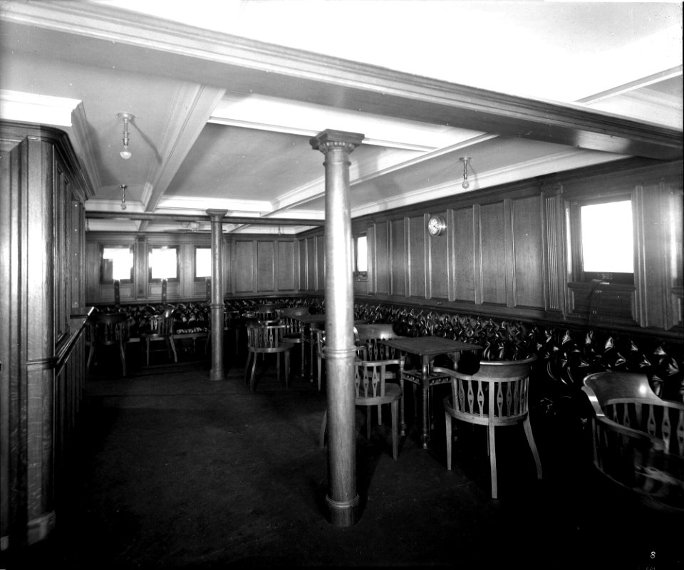 Second Class Smoking Room on the 'Orama' (1911) RMG G10667