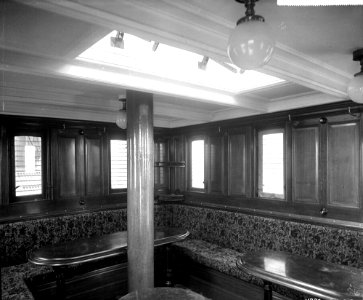 Second Class Smoking Room on the 'Rome' (1881) RMG G10509