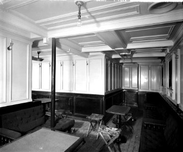 Second Class Smoking Room on the 'Omrah' (1899) RMG G10523