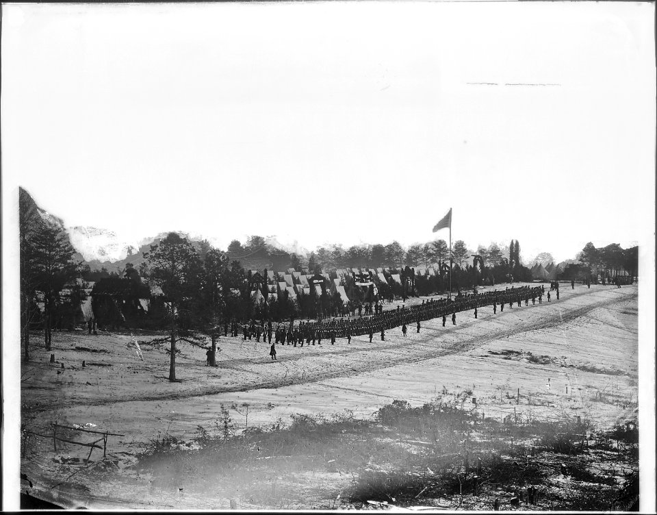 Second Maine Infantry on parade - NARA - 524903