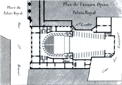Seconde Salle du Palais-Royal - plan - c1770 - CC Mead 1991 p45