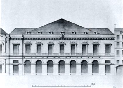 Seconde Salle du Palais-Royal - elevation - c1770 - CC Mead 1991 p45