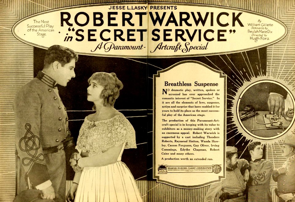 Robert Warwick in Secret Service
