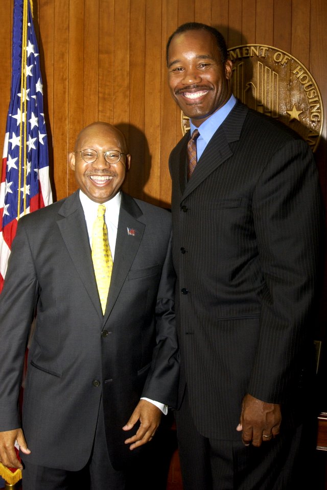 Secretary Alphonso Jackson with Charles Mann