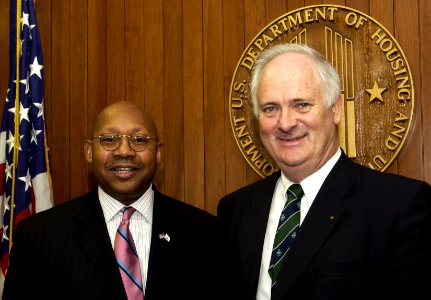Secretary Alphonso Jackson with European Union Ambassador John Bruton 207-DP-9192-Amb1282