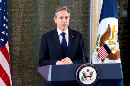 Secretary Blinken and AFSA President Rubin Participate in the AFSA Memorial Ceremony on Foreign Affairs Day (51149178738)