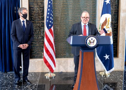 Secretary Blinken and AFSA President Rubin Participate in the AFSA Memorial Ceremony on Foreign Affairs Day (51149732639)