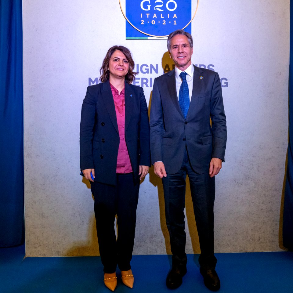 Secretary Blinken Meets with Libyan Foreign Minister Mangoush