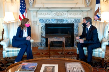 Secretary Blinken Meets with USAID Administrator Power (51164808340) photo