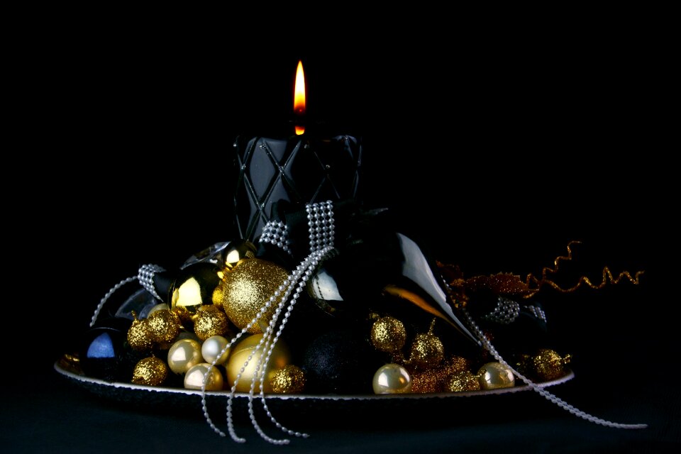 Ornament candle the flame